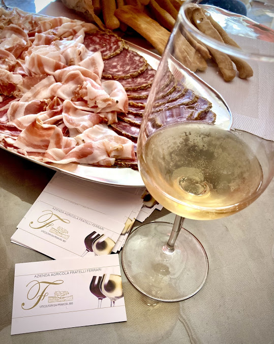 Authentic, traditional  wine and cured meat