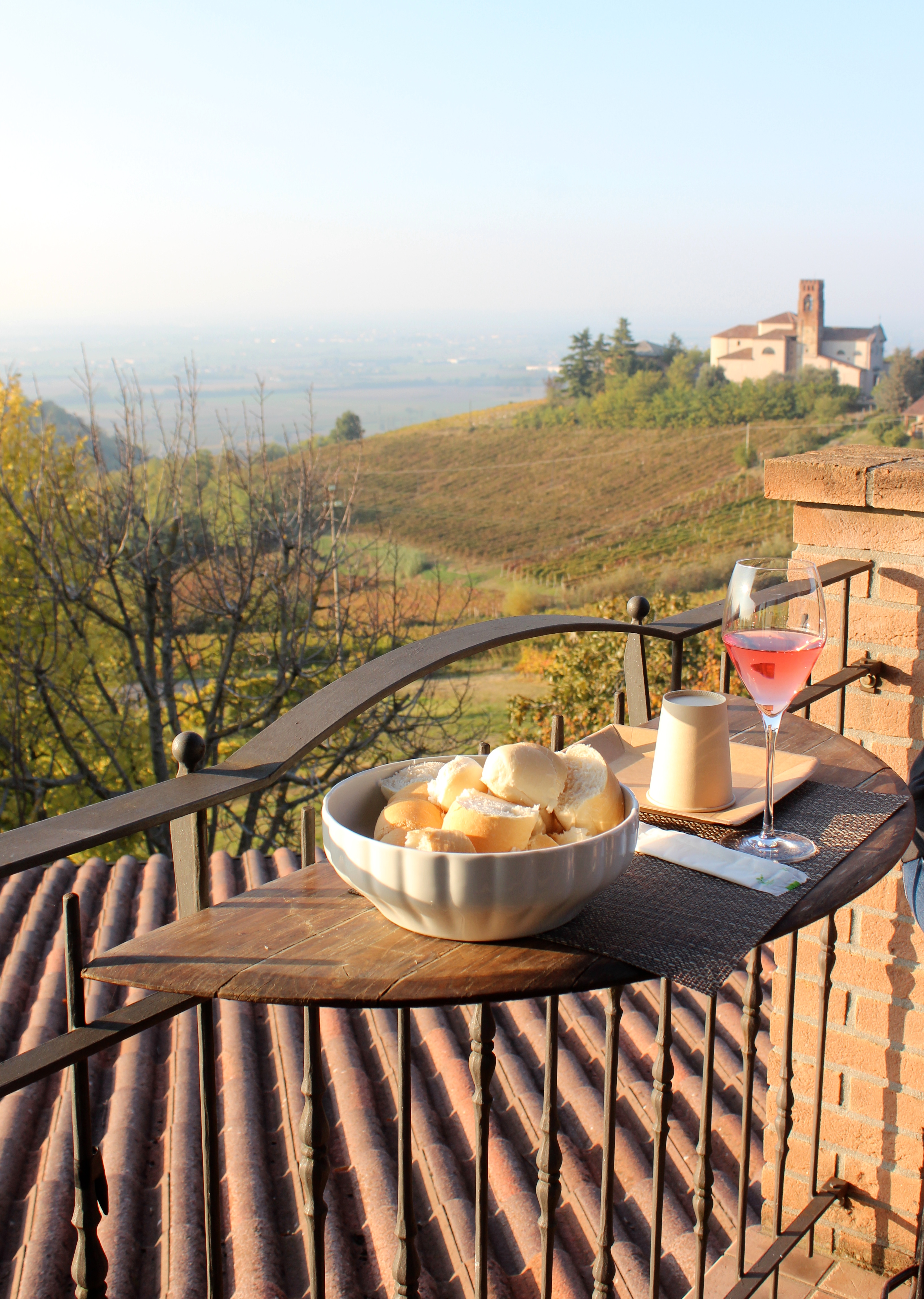 The festive lunch in the hills of Pavia