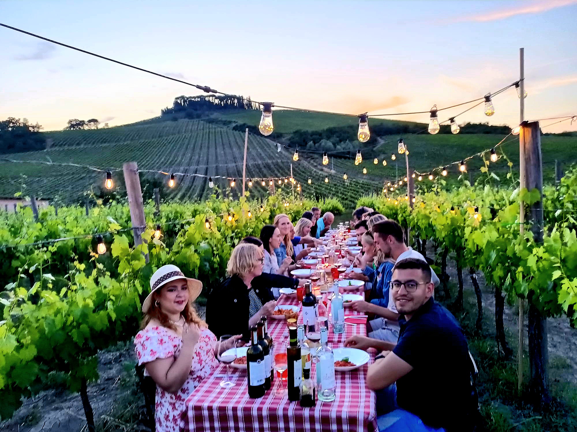 Vineyard dinner in the heart of Chianti